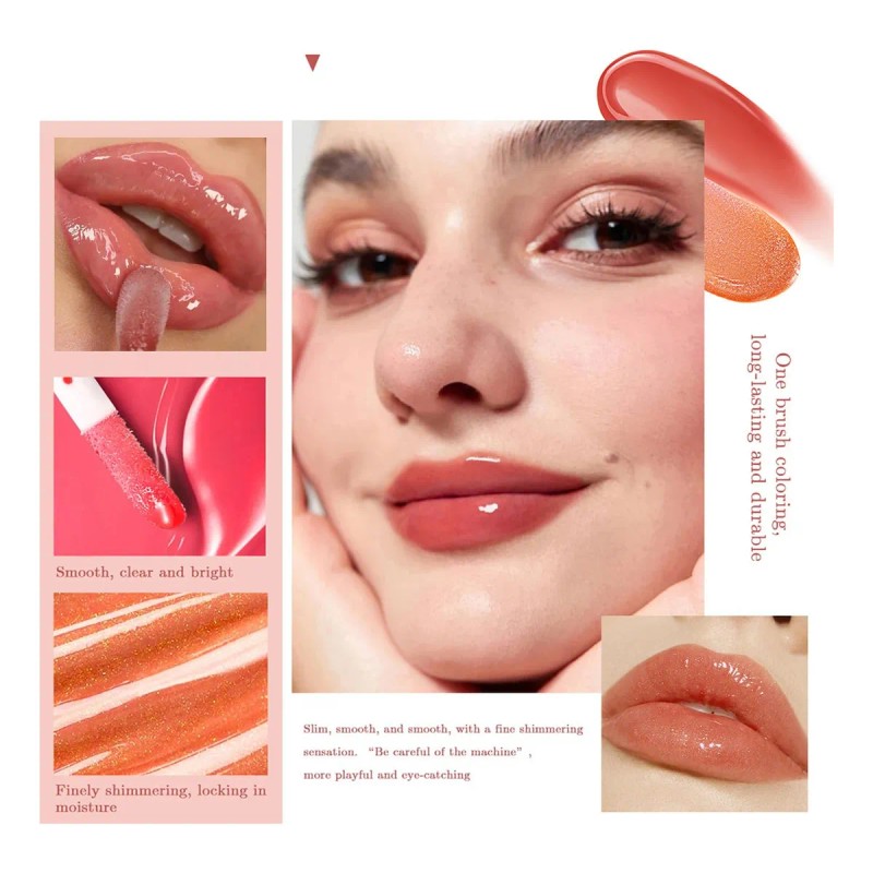 Set De 6 Aceites Para Labios Lip Glow Oil Gloss