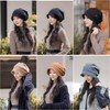 Weuiean YANJ-132 Women's Hat, Newsacket, Boa Back, Double Insulation, For