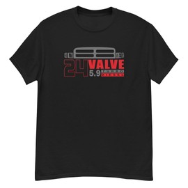 24V 5.9 Diesel Truck T-Shirt Mens - Black - 2XL (US, Alpha, 2X Large, Regular, Black)