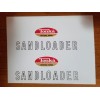 TONKA TRUCK SANDLOADER vinyl peel and stick DECAL WITH OVAL LOGO