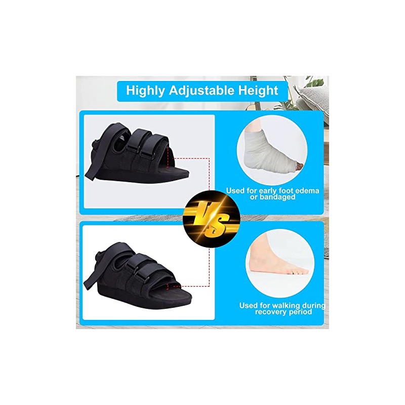 Post Op Recovery Shoe Adjustable Medical Walking Shoe Forefoot Off-Loading
