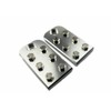 Pair of 6-point flat lug battery terminals for 3/8 studs