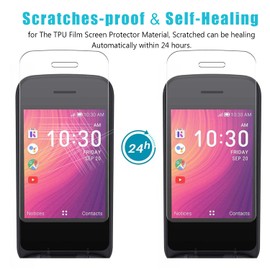 Zeking [4 Pack] Designed for Alcatel Go Flip 4 / TCL Flip Pro Screen Protector (PET), [HD Clarity] Case Friendly Anti-scratch, High Definition Clear Shield (PET)