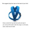 VANFAVORI Bird Harness with Buckle Clip and A Leash Rope,Easy