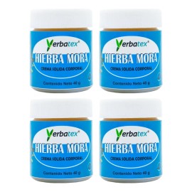 Pack 4 Pomadas De Hierba Mora Frasco De 40g Hierbas