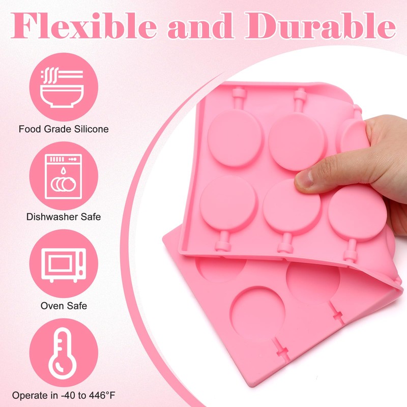 303Pcs Silicone Lollipop Molds Kit, Lollipop Maker Molds Set, Non-Stick