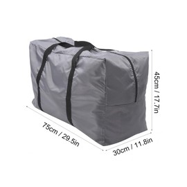 JZK Grey Portable Inflatable Boat Bag Foldable Storage Bag Rowing Bag Boat Accessory Moving Bag with Handles and Zip for Travel and Sport