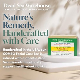 Dead Sea Warehouse Barra Cuidado Facial Combinada Amazing Minerals Jabón Barro Sal Mar Muerto Totalmente Natural Combina