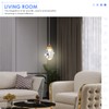 KOKAiZeeKi Diamond Crystal Pendant Light, 2 Pack Mini Ceiling Hanging