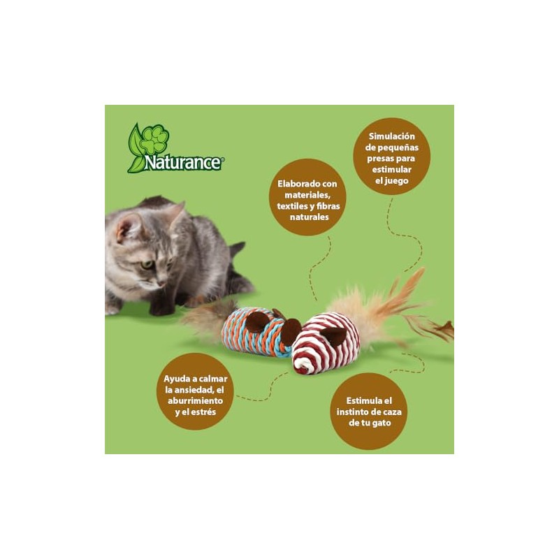 JUGUETE RATON C/PLUMA ECOPLAY - 2 PZ