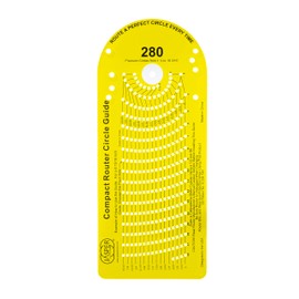 Jasper 280 Router Circle Cutting Jig – Cut 268 Perfect Circles from 1½" to 18 3/16" – Compact Router Jig with Centering Disc & Pivot Pins – Ideal for Speaker Cabinets, Tabletops & Woodworking Projects