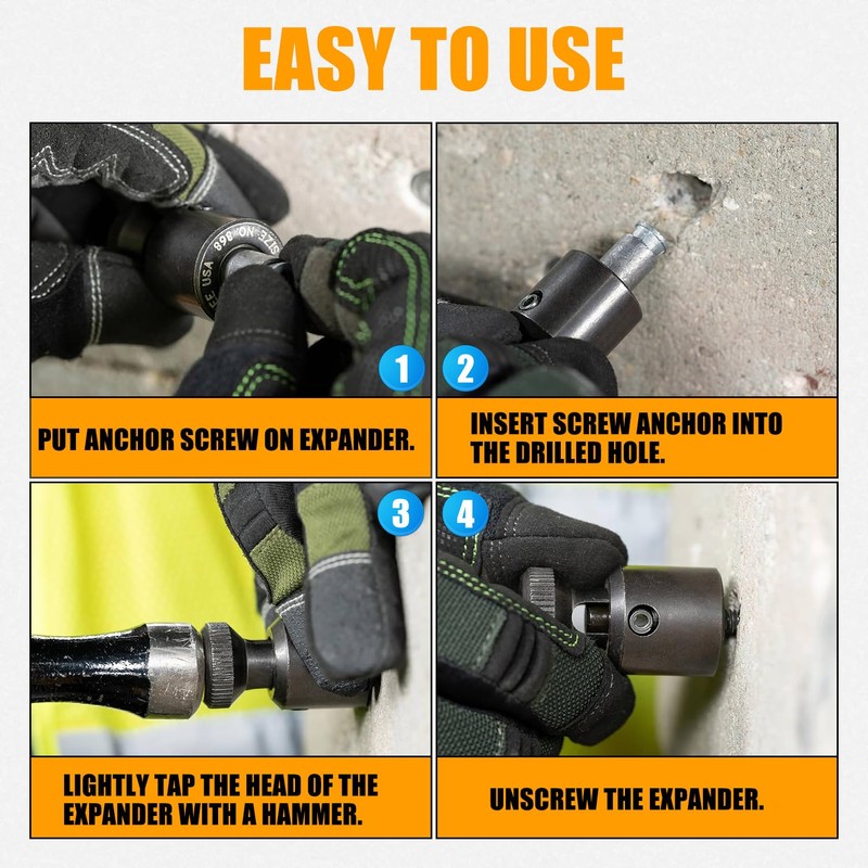 RANSOTO 868 Screw Anchor Expander Compatible with Greenlee 84299 Power