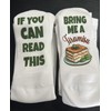 Bring Me a Tiramisu Socks – Funny Dessert Crew Socks