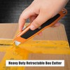 DIYSELF 2 Pack Utility Knife, Heavy Duty Box Cutter Retractable