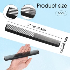 3 Pieces Styling Comb Men Multifunctional, Fine and Standard Tooth Hair Comb, Multifunctional Hairdressing Comb, Hair Comb for Men, Women, Home, Salon, Hair Styling