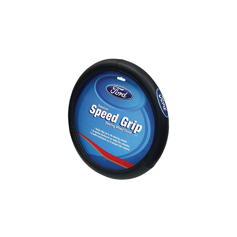 Plasticolor Ford Oval Style Premium Speed Grip Steering Wheel Cover,006452R01