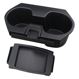Civic Cup Holder Insert & Coin Holder Tray for Center Console Compatible with 10th Gen Honda Civic Lx Ex Si Accessories Coupe Sedan Hatchback Sport 2016-2020 83446-TBA-A01ZA