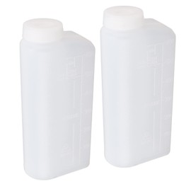 Zerodis Oil Mixing Bottle Container, 2 Stroke Oil Petrol Fuel Mix Bottle Nylon Plastic 600ML 2PCS Stable Accurate Superb Craftsmanship for Chainsaw