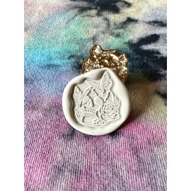 Air of Secrecy Beauty in Death Cut-Out Wax Seal Stamp