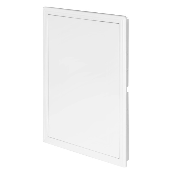 Access Panel Door 12'' x 16'' Inch - White Opening Flap Cover Plate - Box Door Lock - Door Latch
