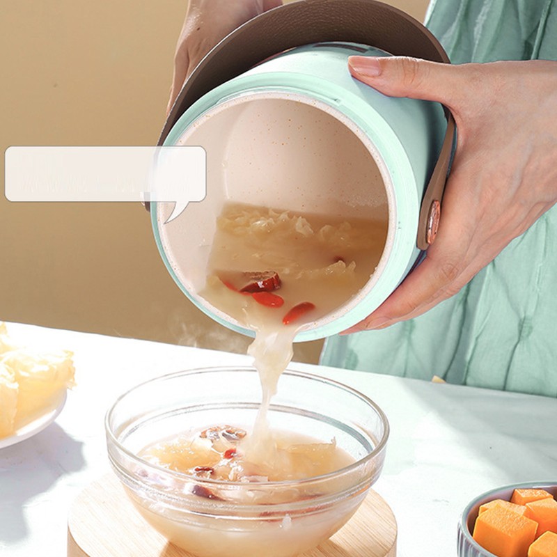 Mini Rice Cooker Efficient Heating Insulated Portable Multifunction Soup Porridge