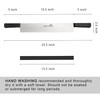 DELFINA 15 Inch Double Handle Cheese Knife with Blade Protector,