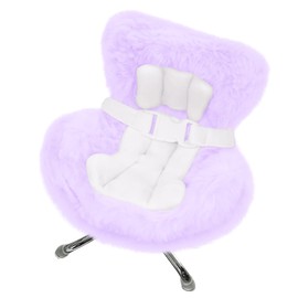 Car Seat for 17cm Dolls with Soft Furry Cushion, Air Vent Clip and Desktop Stand,Functional Car Ornament for Blind Box Doll Fans and Doll Collectors ,Includes Seat Leg for Desktop Display