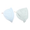 2pcs Sauna Cap Coral Fleece Highly Absorbent Elastic Men Women