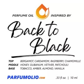 ParfumOlio BACK TO BLACK type Perfume Oil Impression - Fragrance Body Oil - 10ml - Unisex