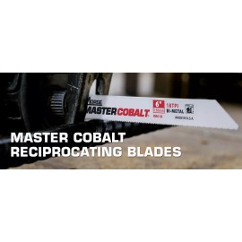Morse MK MORSE Master Cobalt Reciprocating Saw Blade 6"x3/4" 14TPI RB614B100-100 pack
