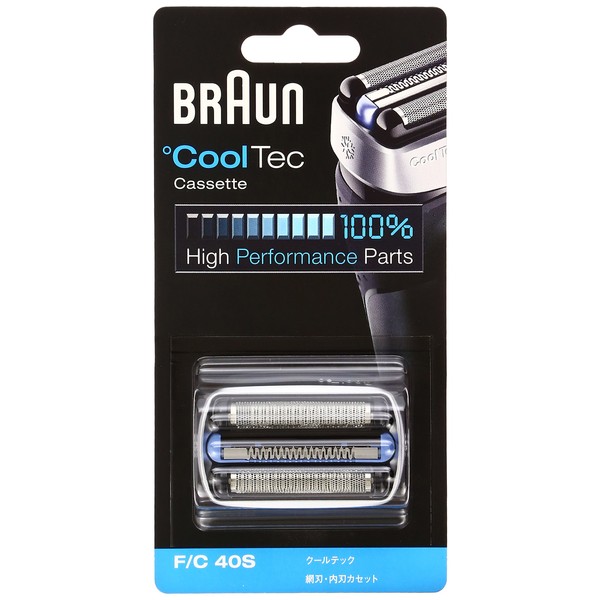 Braun F/C40S Shaver Replacement Blade for Cool tec, Silver