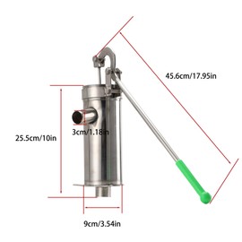 CDZHLTG Manual Well Pump, Stainless Steel deep well hand pump water suction,pitcher pump for well water suction Groundwater for Home Garden Yard