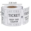 DGBDPACK 250 Raffle Tickets, 50/50 Double Roll Tickets for Raffles,