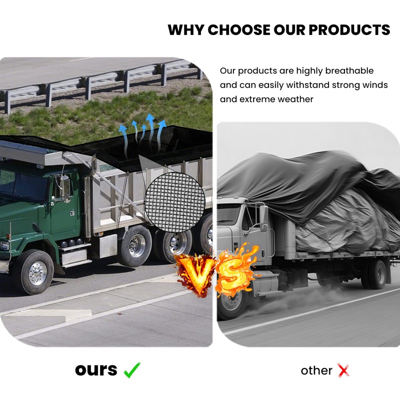 SUMORISE Dump Trailer Tarp 7'X14' - Heavy Duty Dump Truck