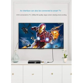 HBFQMDJLX AV to HDMI Converter, 1080P Video Adapter, RCA to HDMI Upscaler with USB Power Supply It is Suitable for outputting Game Consoles/Set-top Boxes/DVDs/VCDS to Cameras/Monitors/TVS