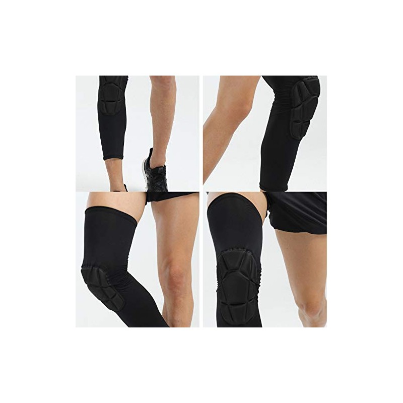 Knee Padded 2 Pack Compression Leg Sleeve Thigh Sports Protective