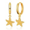 Starfish Earrings Gold Seashell Earrings Beach Earrings for Women Puka