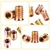 SUJEBKC Pack of 30 Threaded Inserts, Grub Screws, Carbon Steel