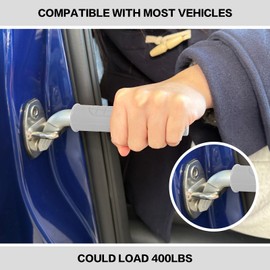 Fanvisafe Grey Car Door Handle Assist for Elderly - Portable Vehicle Support Handle, Car Cane with Multifunctional Features for Seniors & Handicapped, Easy Sit-to-Stand Aid(1 Pack)