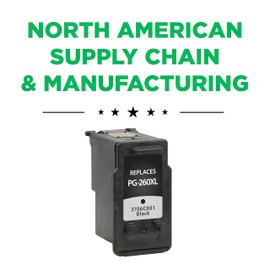 Clover Remanufactured Ink Cartridge Replacement for Canon PG-260XL | Black | High Yield