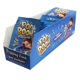 Tiltay Pop Boom – Sour Blueraspberry Flavor Popping Candy with display box 24 packs