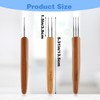Sibba Dreadlock Crochet Hooks, 3 Pieces Dreadlock Hook Tool, Durable