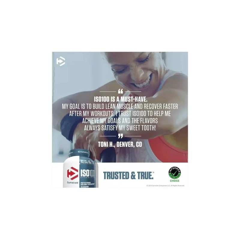 Proteina Iso 100 Dymatize Hidrolizada 3lbs Sabor GOURMET VANILLA
