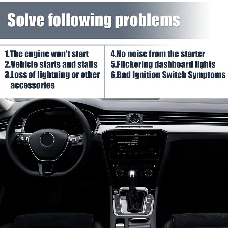 QUARKZMAN 4B0905849 Ignition Starter Switch for Volkswagen Jetta 1999-2006