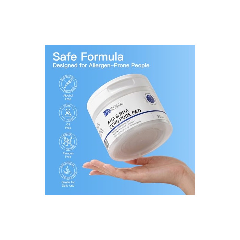 Glycolic Acid Exfoliating Toner Pads with AHA & BHA |