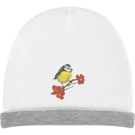 Azeeda 'Blue Tit on Flowering Branch' Kids Slouch Hat (KH00037825)