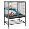 Yaheetech Metal Rolling Cage for Adult Rats/Ferrets/Chinchillas Small Animal Cage