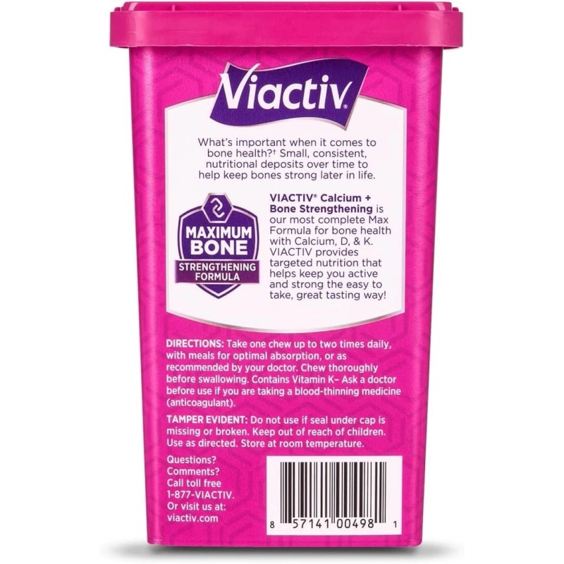 Viactiv 5 Pack Viactiv Calcium Vitamin 500 Soft Chews Caramel