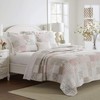 Laura Ashley - King Quilt Set, Reversible Cotton Bedding with