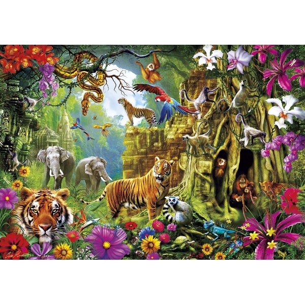 Buffalo Games - Amazing Nature Collection - Jungle Discovery - 500 Piece Jigsaw Puzzle Multicolor, 21.25"L X 15"W